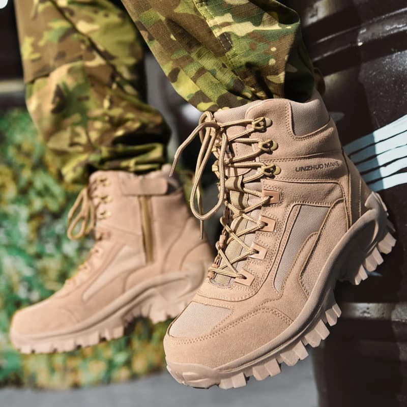 Novas botas masculinas sapatos táticos ao ar livre tênis caminhadas montanhismo caminhada jogging tornozelo botas botas costurno masculino