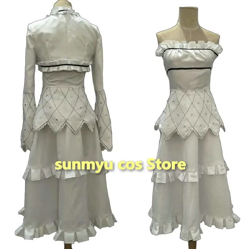 Chidori yoshino cosplay traje personalizar tamanho halloween vestido branco com meias argola de cabelo