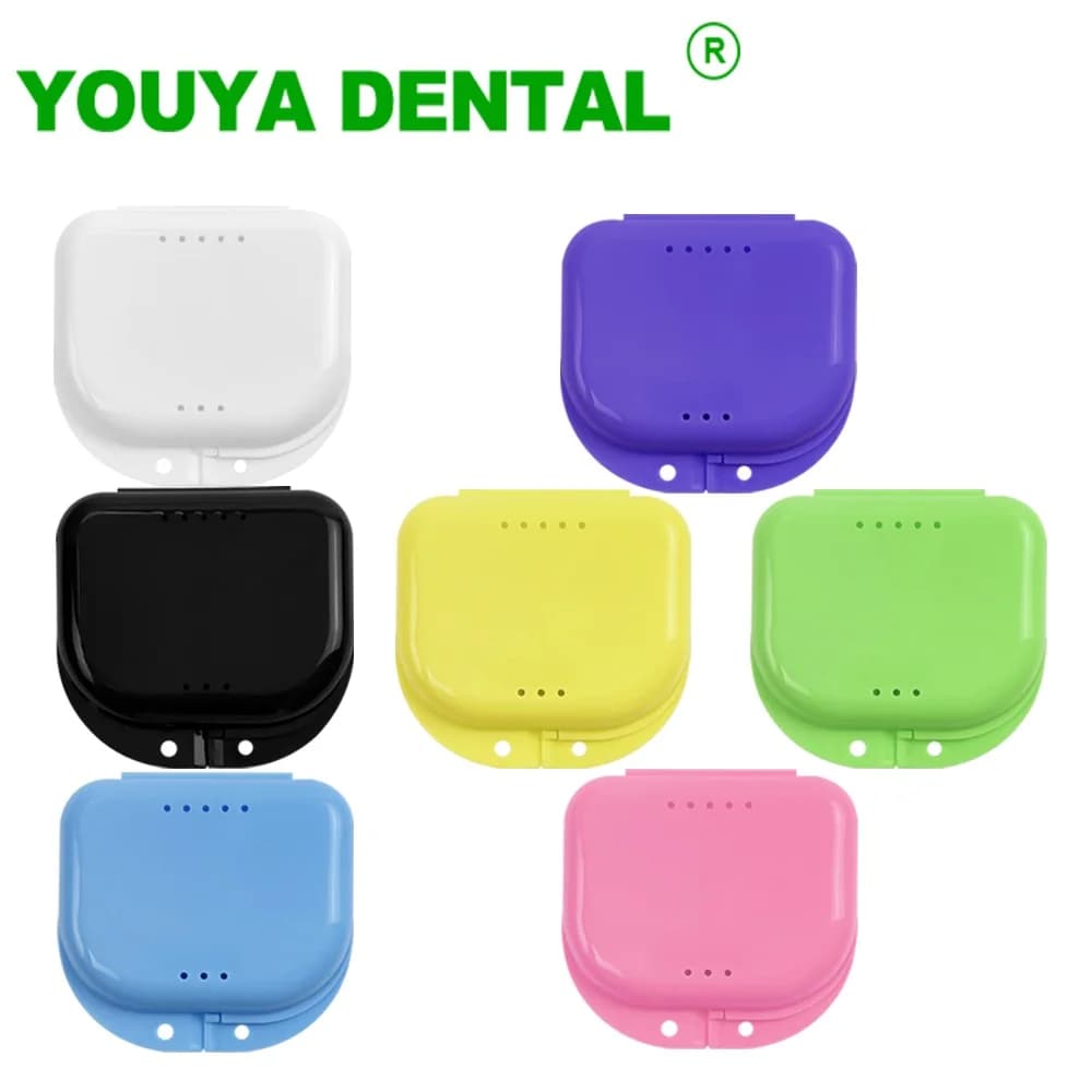 10 pçs caixa de armazenamento de banho de dentadura dentes falsos retentor ortodôntico caso protetor bucal recipiente organizador plástico ferramentas higiene oral