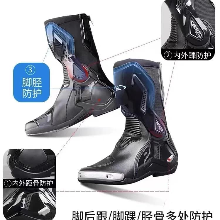 Benkia motocicleta botas ce certificação profissional pista equitação botas de corrida verão zapato anticolisão fora de estrada para rally