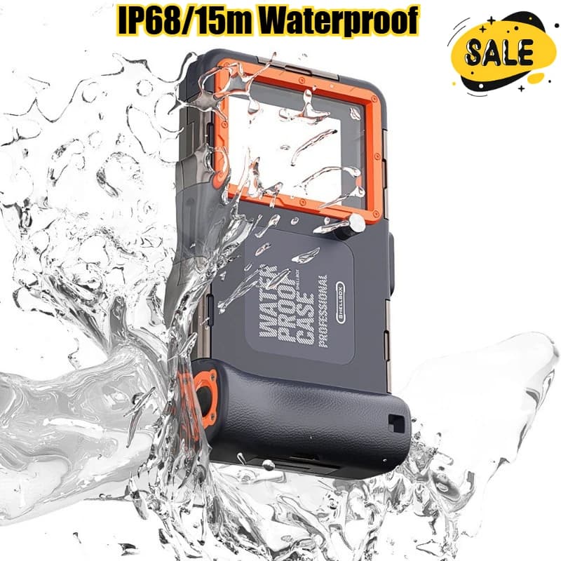 Capa de telefone para mergulho com snorkel, à prova d'água ip68/15m, para samsung galaxy s25 s24 s23 s22 s21 ultra note20, capa protetora à prova de choque