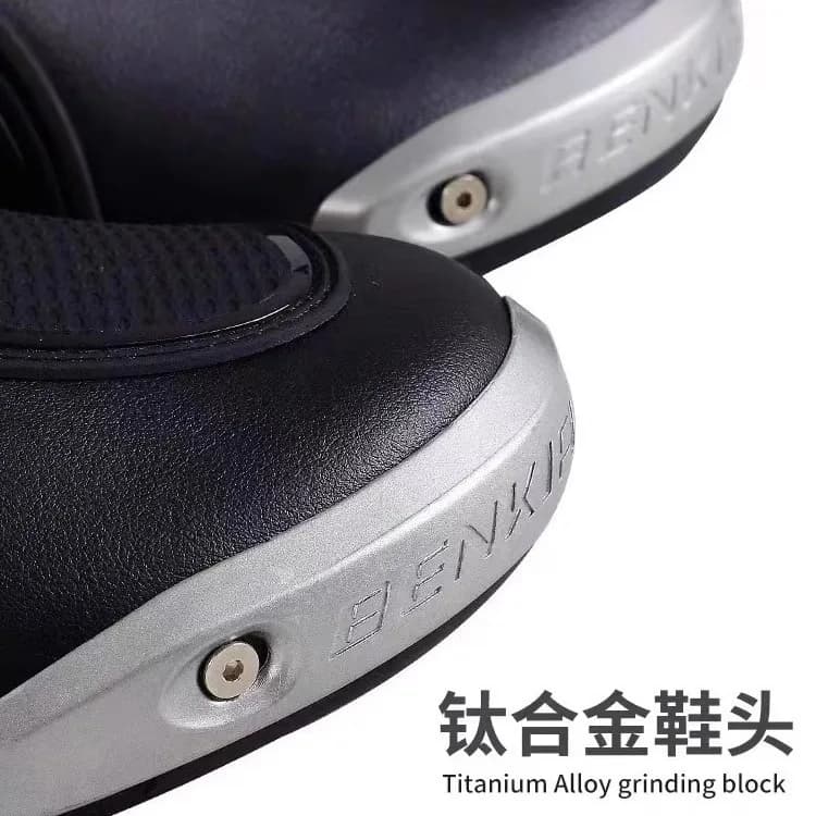 Benkia motocicleta botas ce certificação profissional pista equitação botas de corrida verão zapato anticolisão fora de estrada para rally