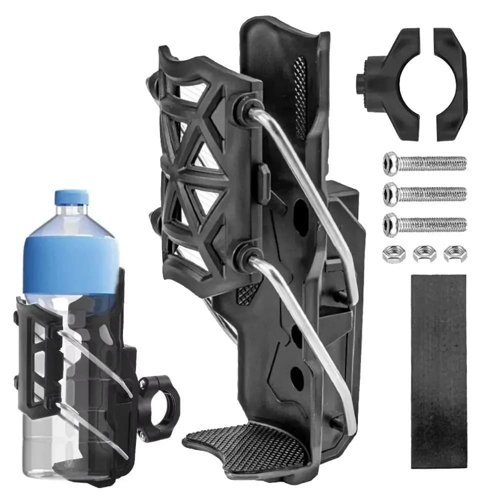 Suporte ajustável para copo de motocicleta, suporte para garrafa de água no guidão de 32-77mm para Harley Honda Suzuki Yamaha, Kawasaki KTM