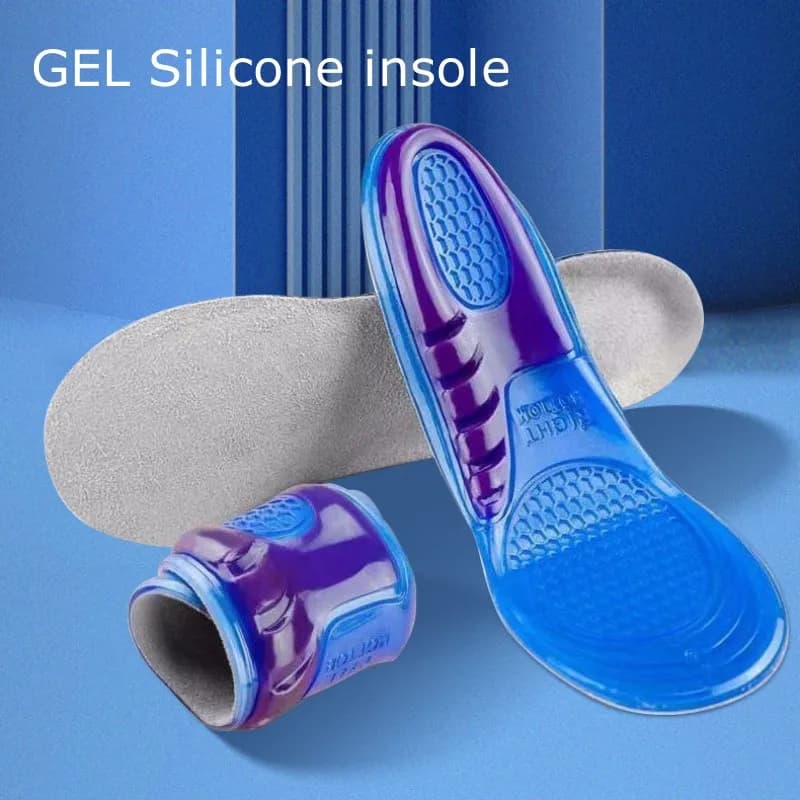 Palmilhas de silicone gel para sapatos ortopédicos arco apoio palmilha inserções de sapato macio esporte antiderrapante modelo para homem mulher sapato sola