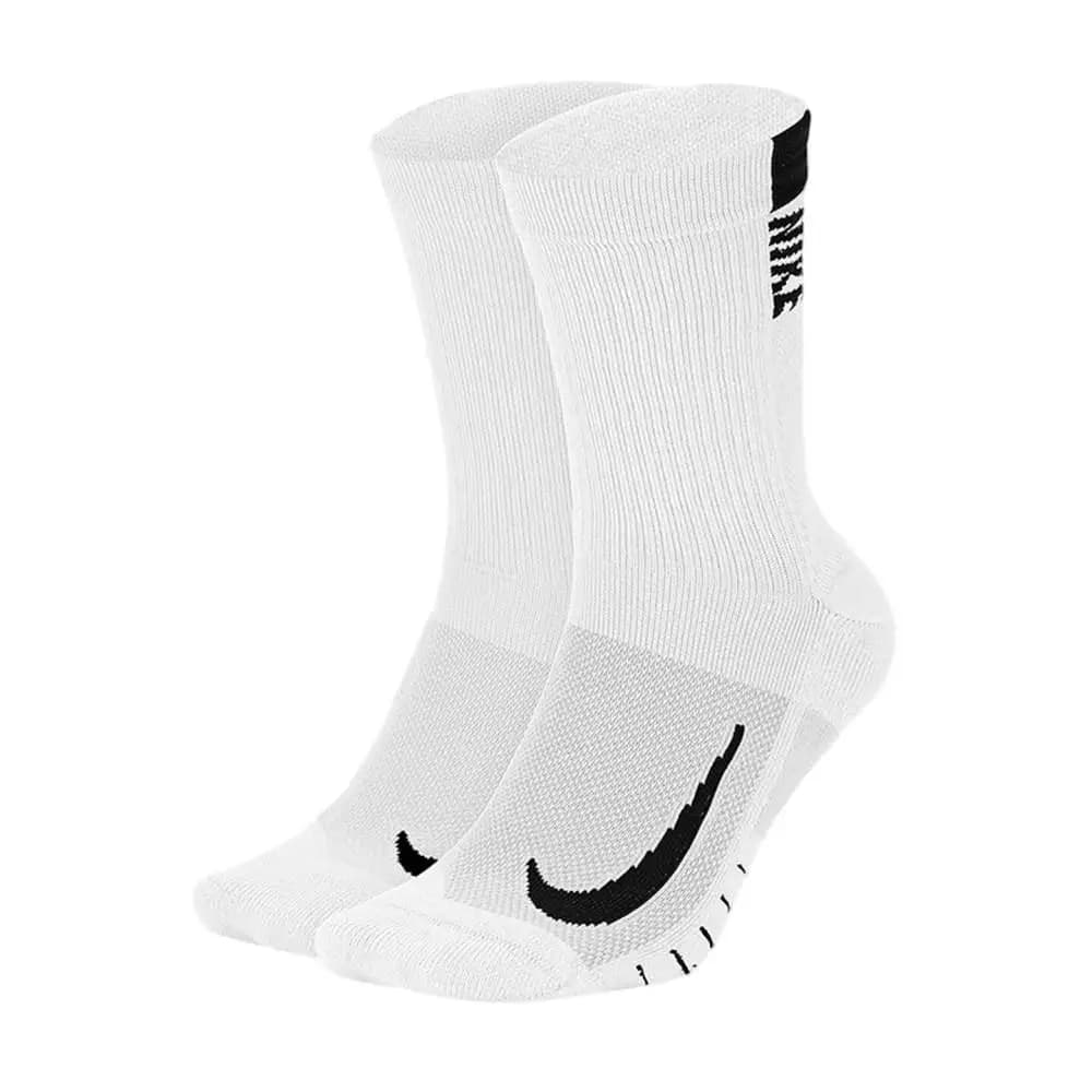 Meias Nike: Meias Esportivas Confortáveis, Meias de Treino, Meias Casuais de Basquete Respiráveis e de Secagem Rápida, Pacote com 3 SX7557-100