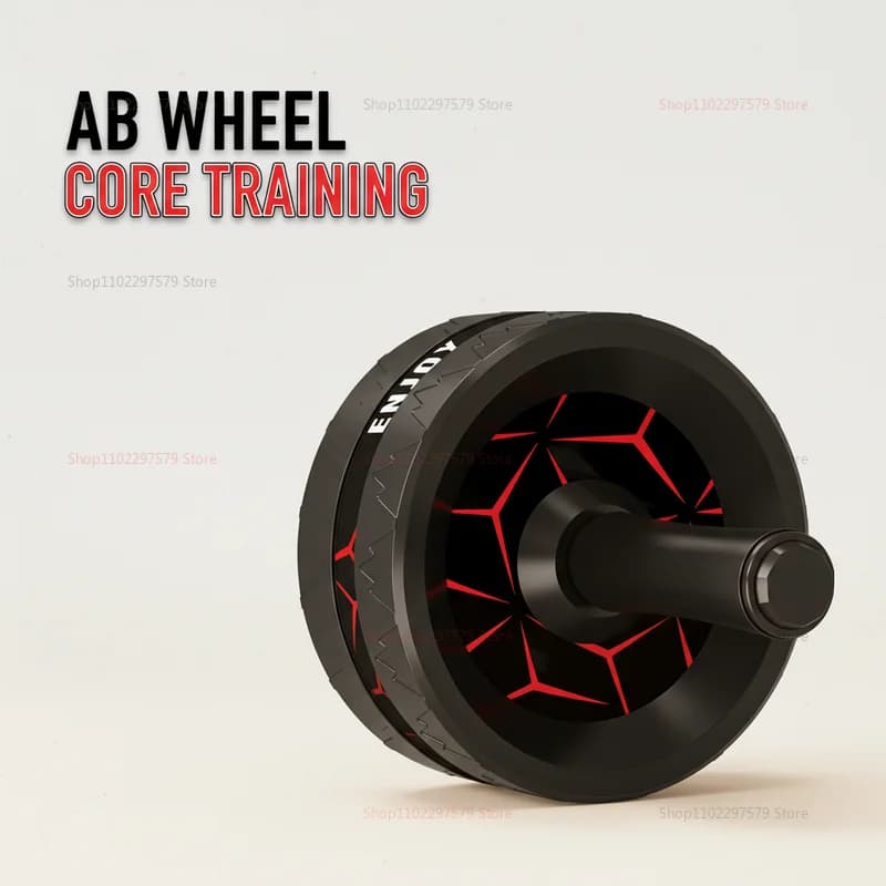 Roda de Exercício Abdominal Portátil para Casa e Academia, Dispositivo de Fitness Abdominal Silencioso, Roda de Fitness Abdominal de Borracha