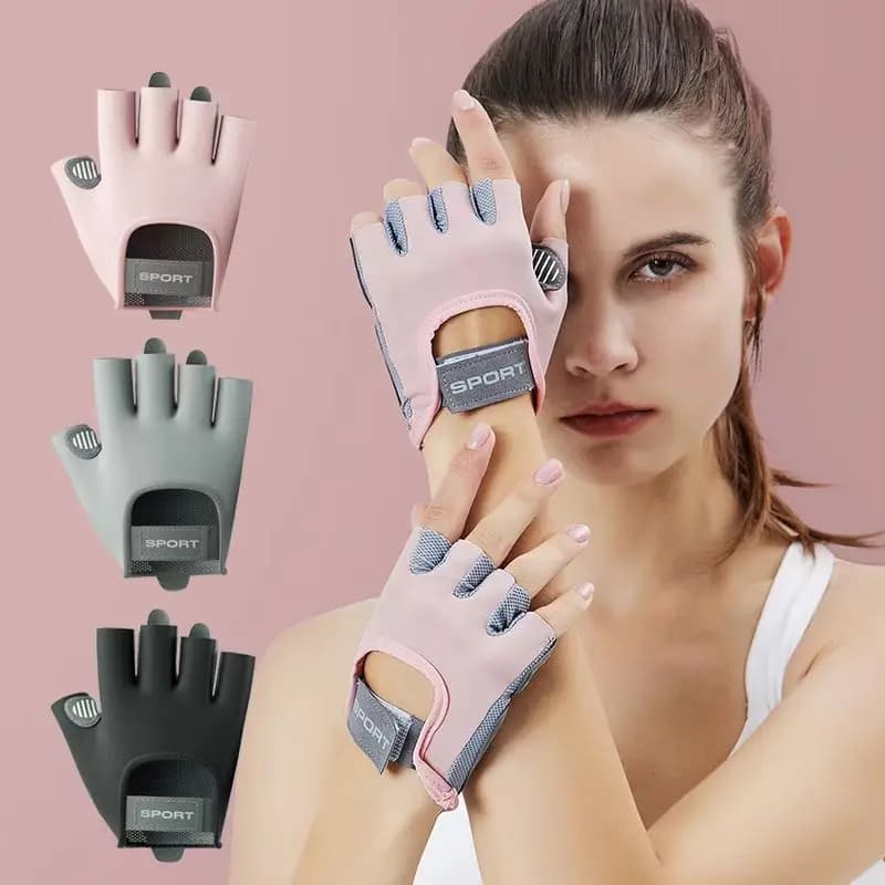 Luvas de Treino Fitness para Homem e Mulher, Ginásio, Musculação, Desporto, Levantamento de Peso, Exercício, Antiderrapante, Ioga, 1 Par