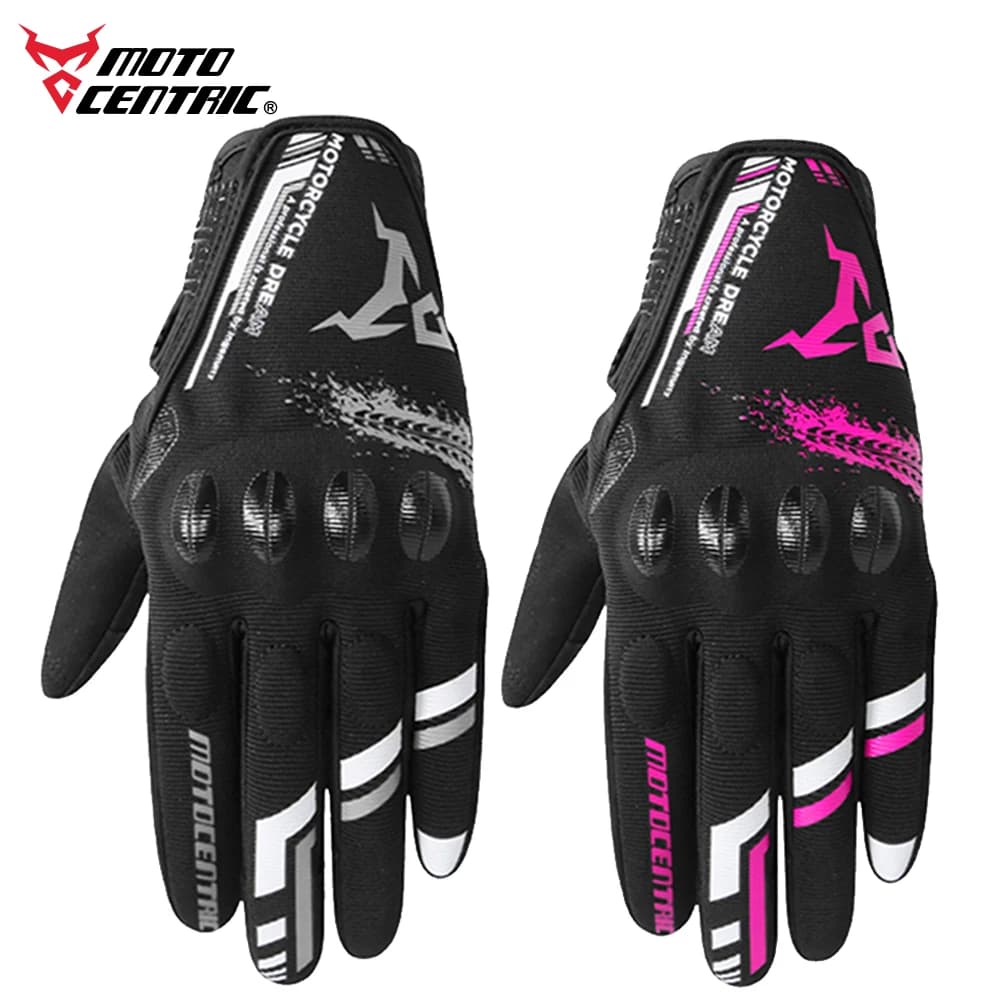 Motocentric original luvas da motocicleta verão respirável motocross ciclismo corrida luva das mulheres dos homens tela de toque anti-queda guantes
