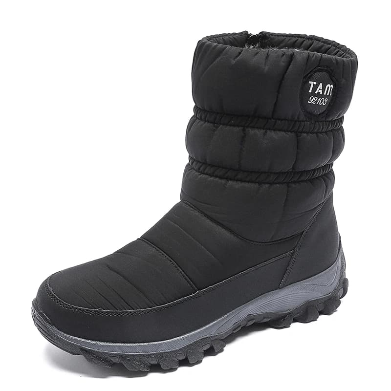 Botas mulher neve novos sapatos plataforma mulher sapatos moda à prova dwaterproof água meados de botas altas plataforma botas mujer inverno meninas botas