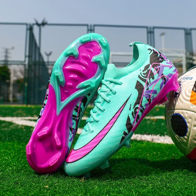 Venda quente sapatos de futebol sociedade profissional treinamento grama original botas campo futebol chuteiras indoor antiderrapante futsal tênis