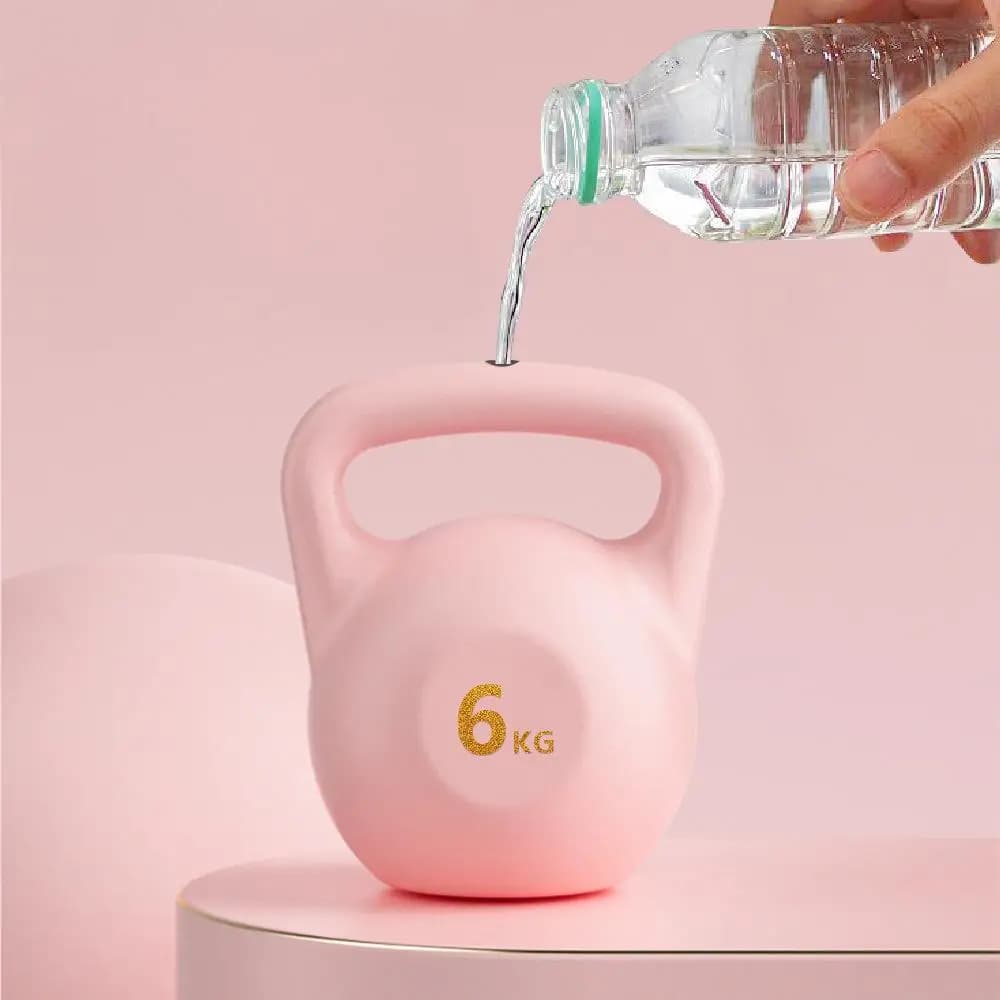 Kettlebells de PVC Macio para Fitness em Casa, Pesos para Treinos, Preenchidos com Água