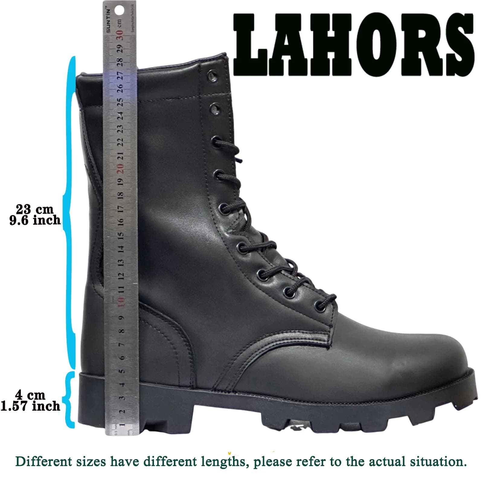 LAHORS ®   Homem de couro original botas táticas esporte caminhadas sapatos ao ar livre tornozelo deserto botas combate sapatos segurança trabalho botas hombre