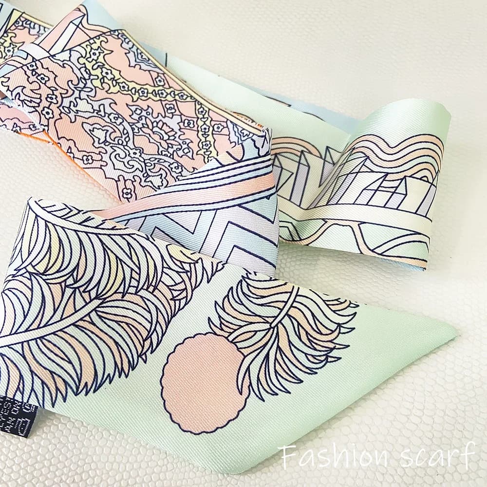 1pc moda coreana nova sarja feminina fita decorativa pequeno cachecol saco de ligação alça fita faixa de cabelo pequeno cachecol bandana