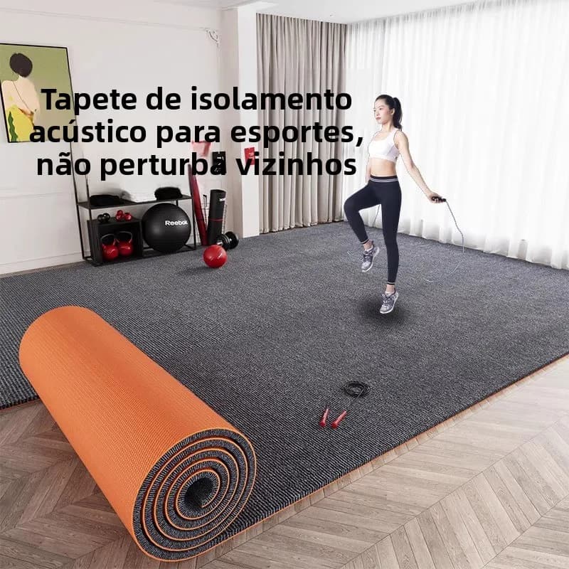 Tapete de Yoga Estilo Carpete, Tapete para Pular Corda, Dança, Redução de Ruído, Absorção de Choque, Profissional, Isolamento...