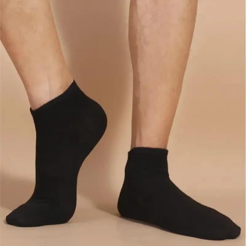 10 pares unissex casual cor lisa meias de barco finas respiráveis confortáveis anti odor absorvente de suor meias de tornozelo de corte baixo para homens