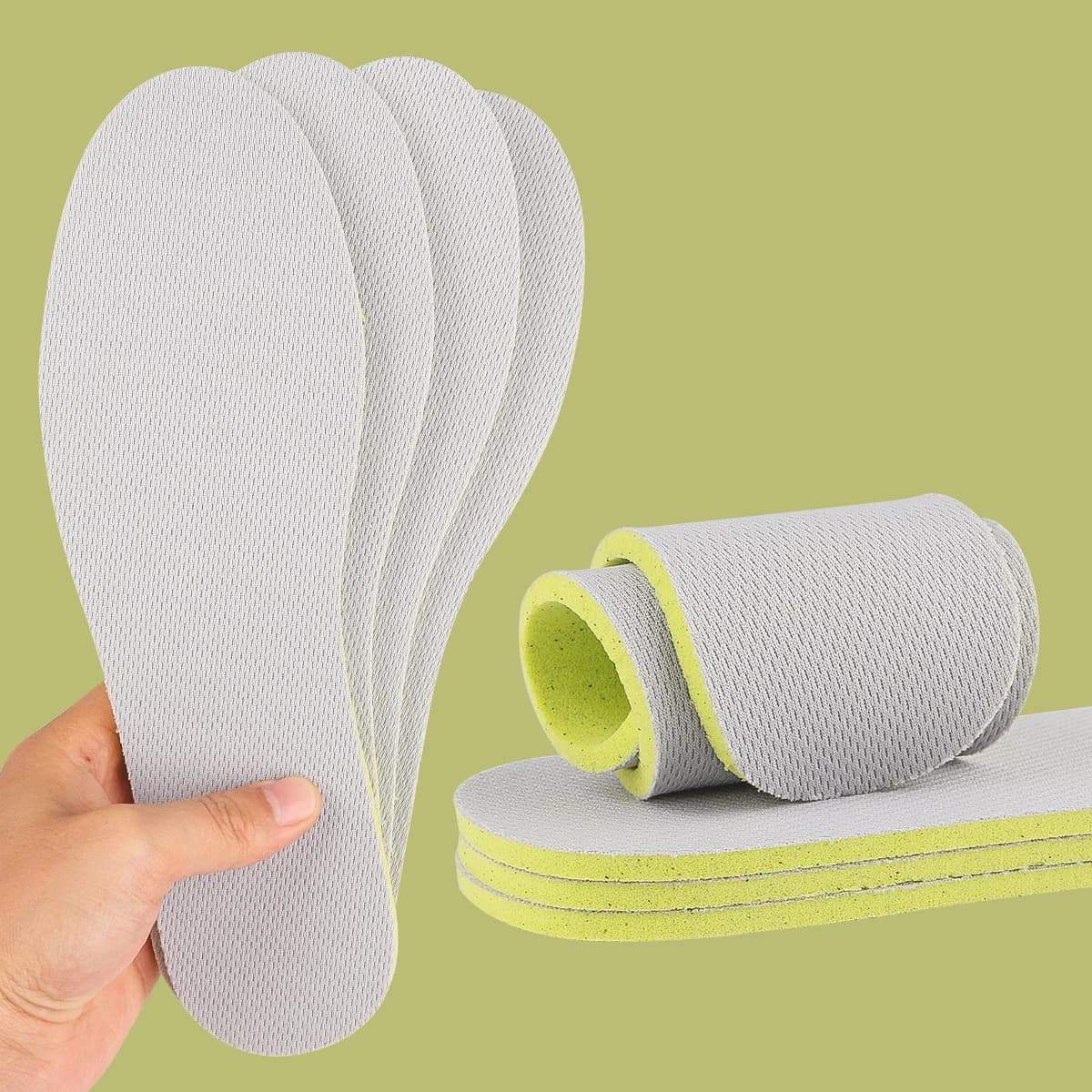 Homens mulheres palmilhas desodorante macio absorção de choque sapatos esportivos almofada respirável vigorosamente andando palmilhas esportivas unisex