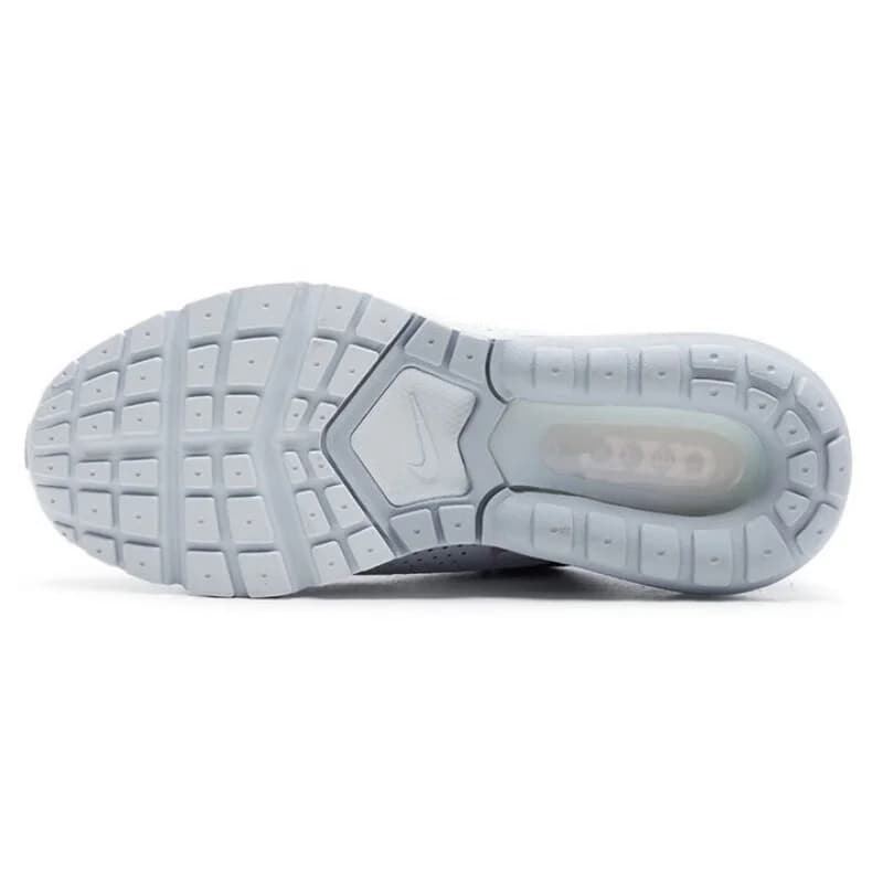 Solado antiderrapante do tênis Nike Air Max feminino cinza com tecnologia de amortecimento