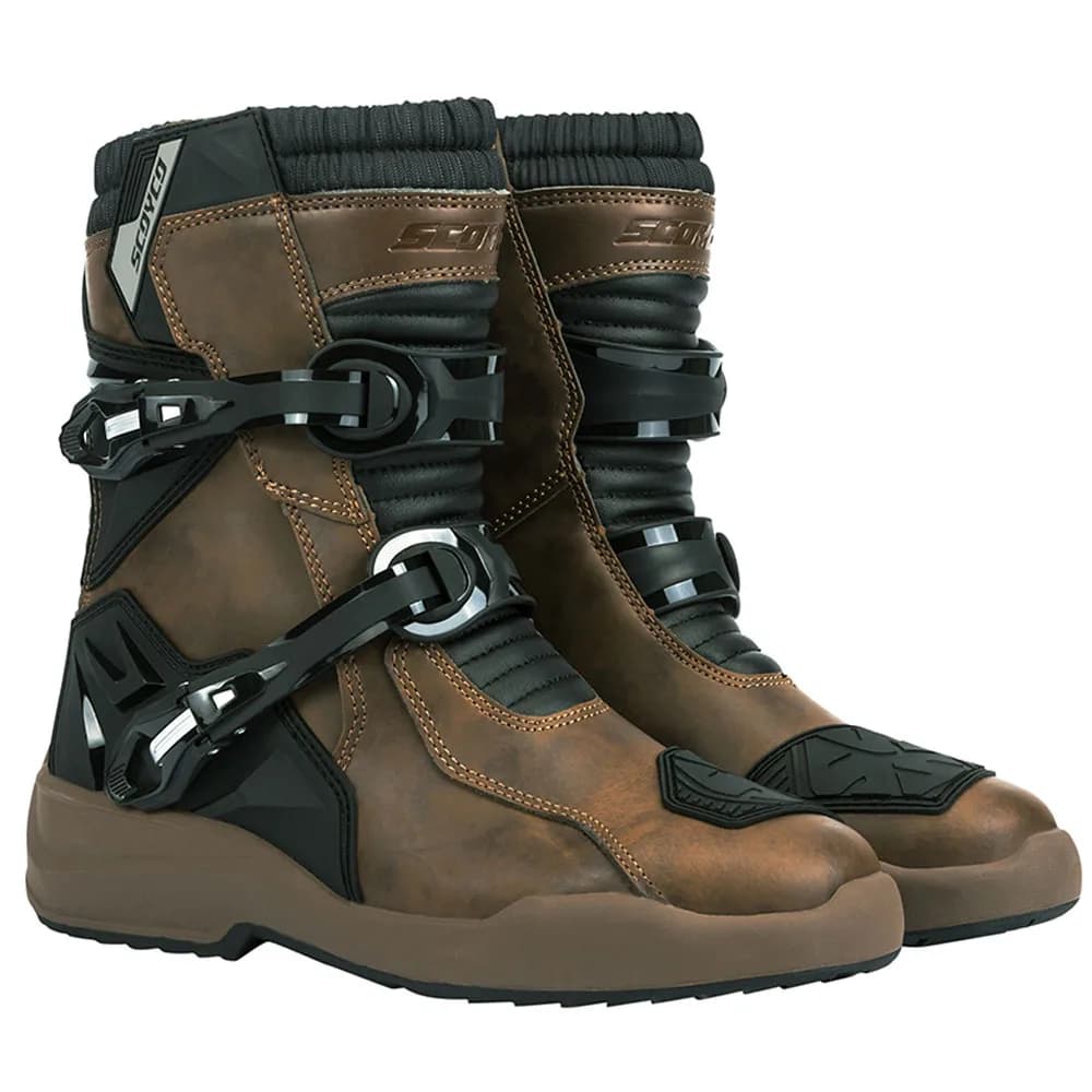 Botas de motocross à prova dwaterproof água botas de moto anti-queda botas moto hombre sapatos de motocicleta botas de equitação