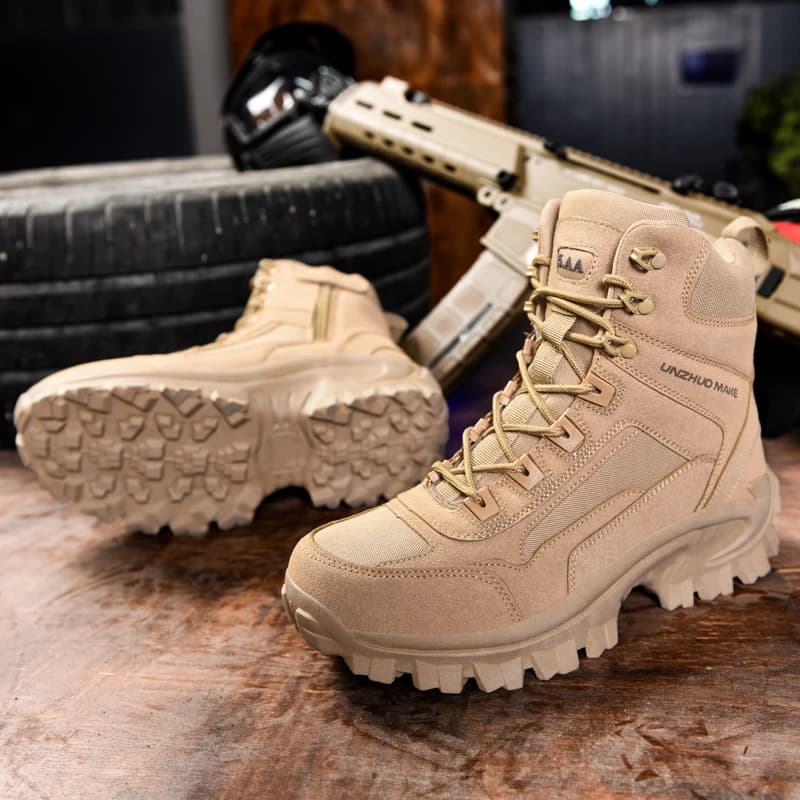 Novas botas masculinas sapatos táticos ao ar livre tênis caminhadas montanhismo caminhada jogging tornozelo botas botas costurno masculino