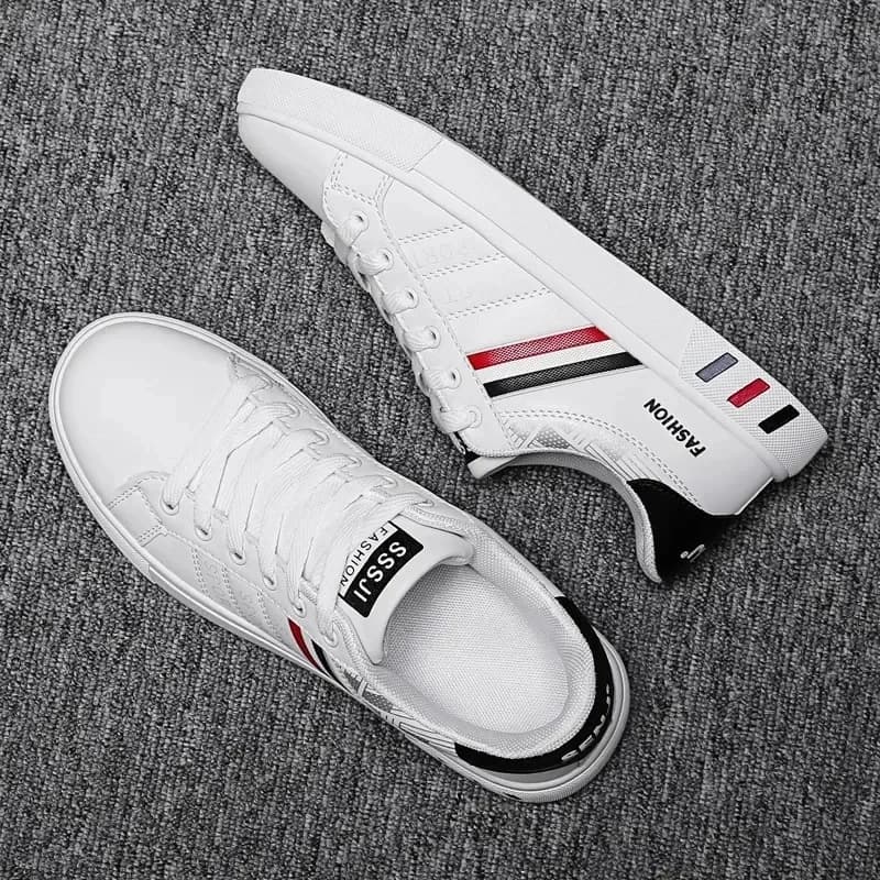 Tênis masculino de verão, calçado casual vulcanizado, leve, respirável, branco, luxuoso, para homens, tênis masculino