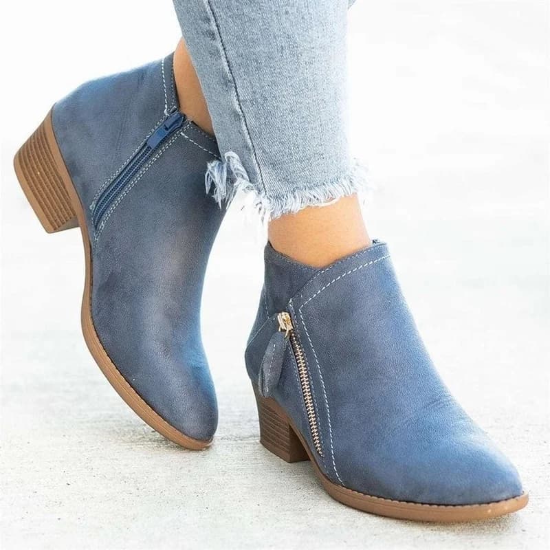 Botas femininas 2025 outono camurça chelsea botas moda feminina tamanho 43 botas de plataforma zíper lateral botas de tornozelo de salto botas de mujer
