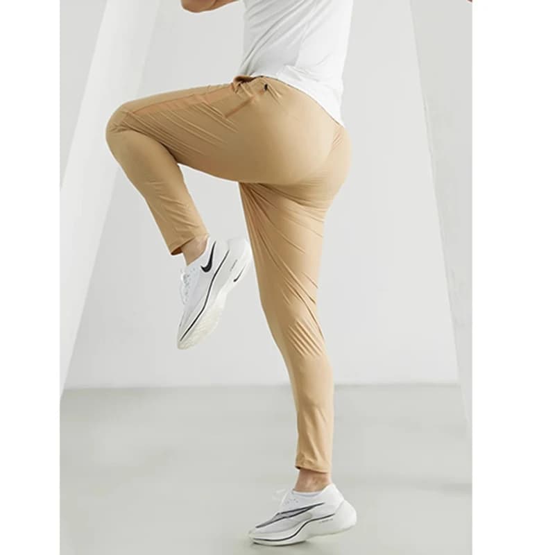 Calças de corrida dos homens roupas esportivas jogging sweatpants secagem rápida fina treino elástico ginásio calças de fitness treinamento calças esportivas