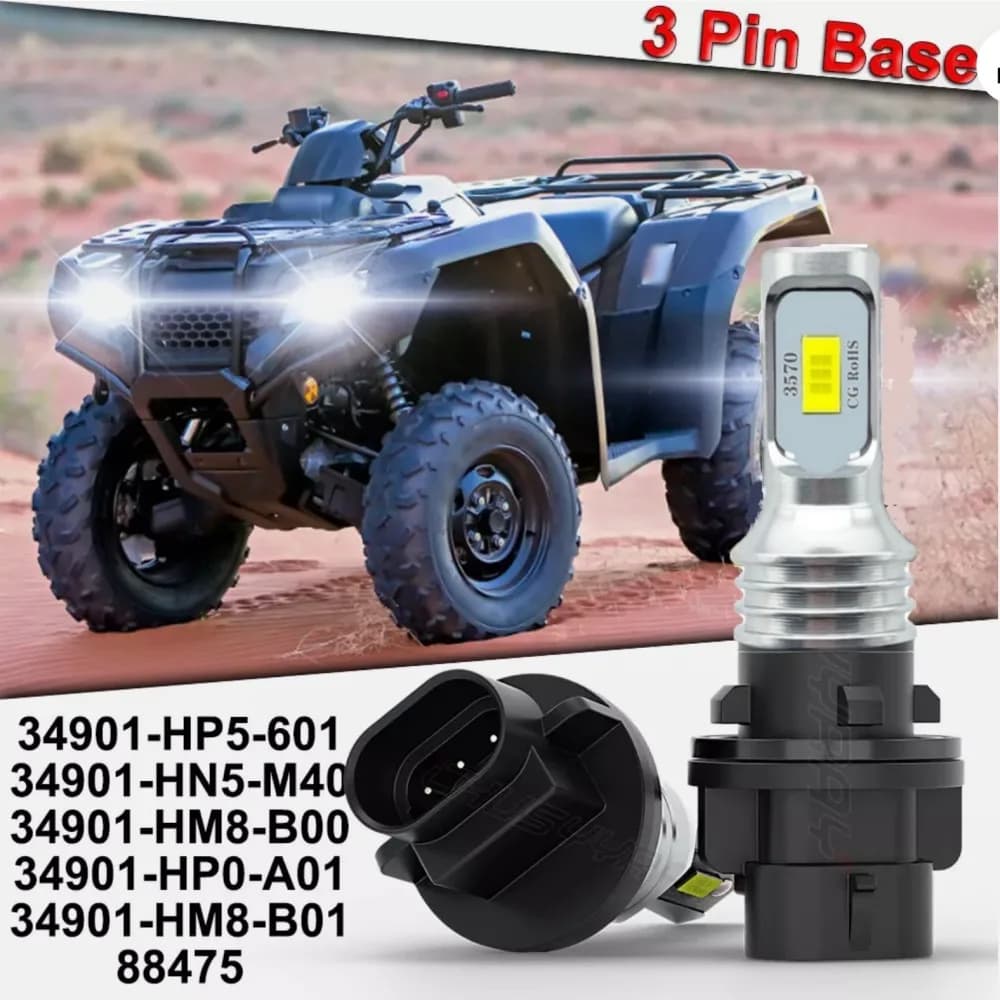 Kit de lâmpada LED HP5 para Honda TRX 350 TRX350 Rancher 2004-2006 ATV para faróis OE