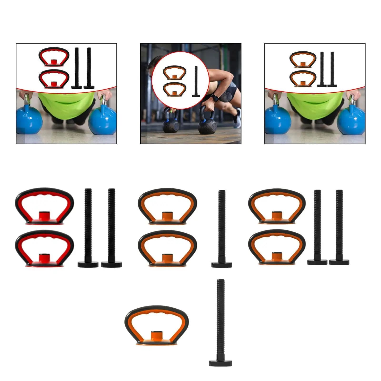 Kettlebell alça confortável multifuncional exercício portátil chaleira sino aperto para treino indoor