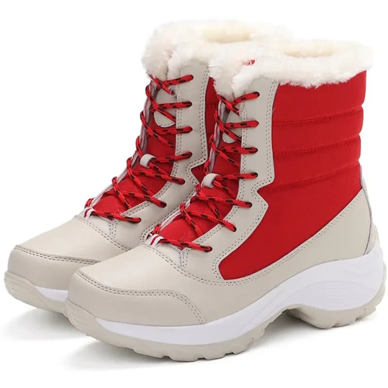 Botas femininas leves botas de tornozelo sapatos de plataforma para mulheres saltos de inverno botas mujer manter quente neve sapatos de inverno feminino botines