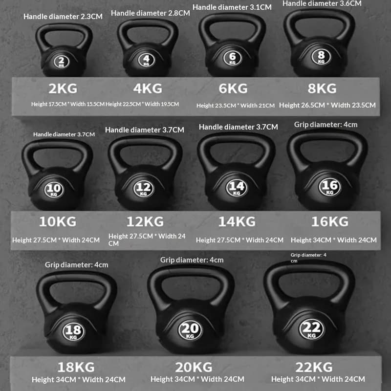 2026 Novo Kettlebell Ajustável de 8kg com Alça Ergonômica para Treino de Halteres, Agachamento e Exercícios em Casa para Homens e Mulheres