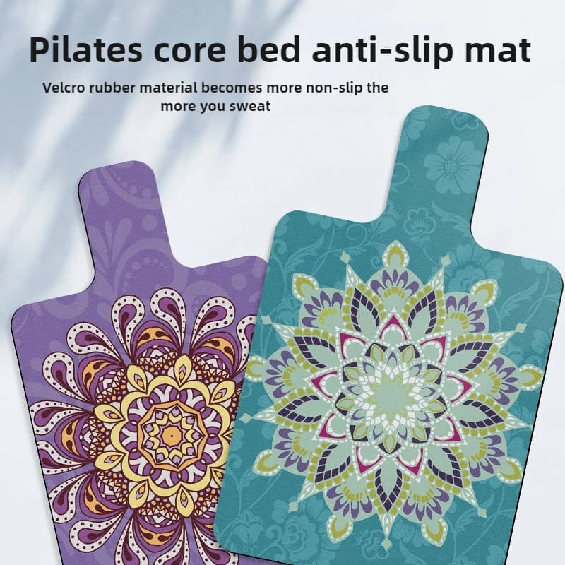 Tapete de yoga pilates reformador tapete antiderrapante pilates reformador almofada camurça borracha exercício esteira