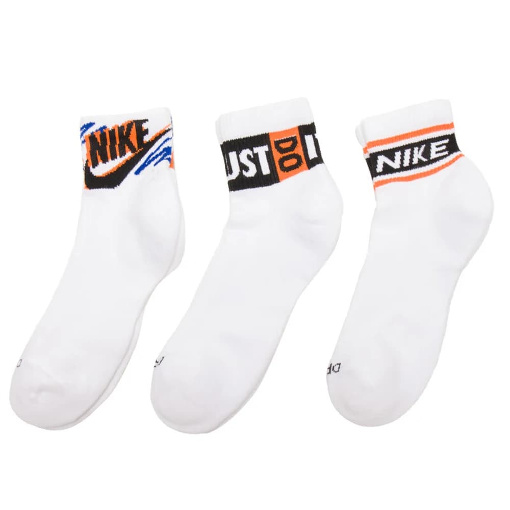 Nike 2025 Masculino U NK ED PLS ANKLE 3P SPORT 144 Meias HJ9378-901
