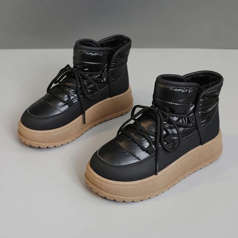 2024novas botas de neve femininas botas de plataforma de moda para mulheres inverno de pelúcia sapatos de algodão quente botas de tornozelo à prova dwaterproof água botas de mujer