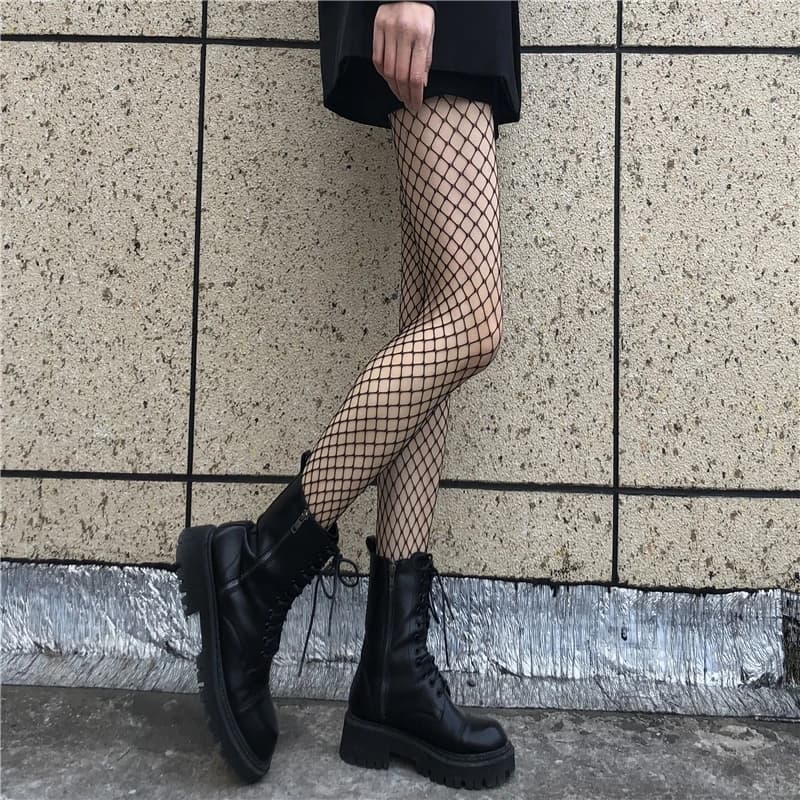 Mulheres quentes longo sexy oco para fora meias arrastão meia-calça preta cintura alta meia-calça arrastão lingerie de alta qualidade
