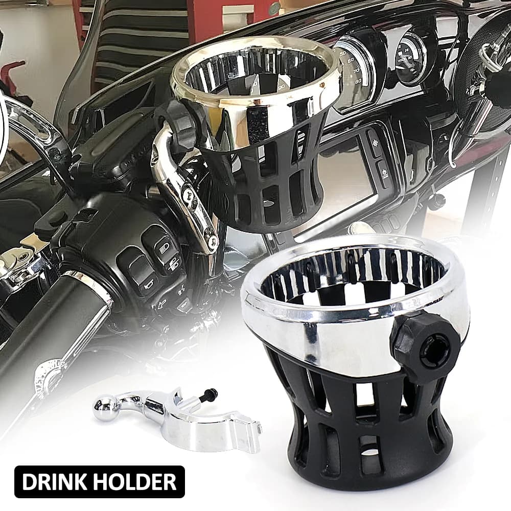 Acessórios para motocicleta, suporte para copo de garrafa para guidão, montagem de bebidas para passageiros, para honda gold wing gl1800 goldwing gl 1800