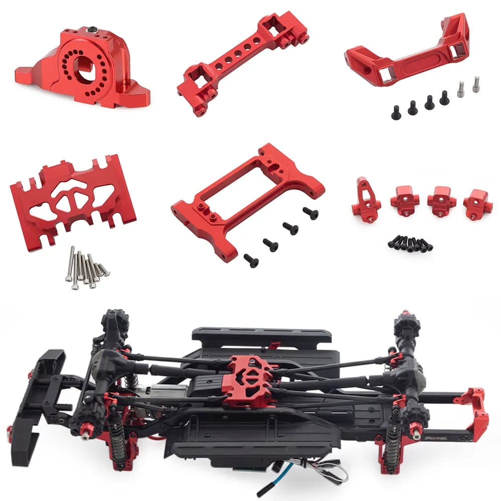 TRX-4 liga de alumínio atualização quadro portal eixo acessórios para 1/10 rc rastreador carro trx4 defender/peças edição esportiva