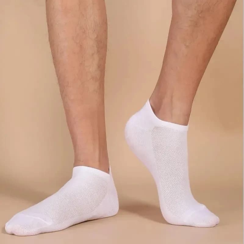 Meias de corte baixo unisex, 10 pares, unisex, respirável, anti-odor, absorção de suor, corte baixo, para homens e mulheres