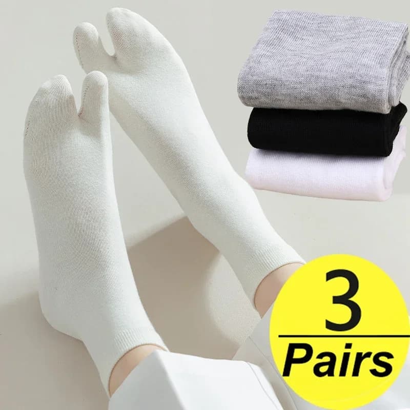 Meias de mesa estilo japonês para homens e mulheres, meias de dois dedos, quimono sandália flip flop split, moda verão