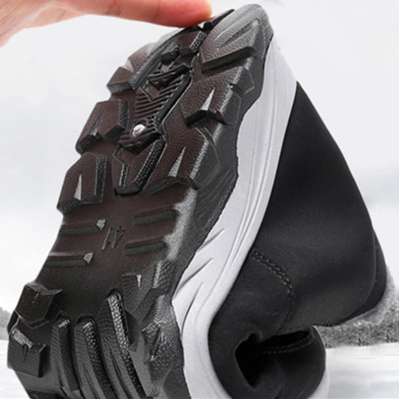Botas femininas unissex sapatos de inverno botas de neve à prova dwaterproof água feminino deslizamento em sapato casual calçados de pelúcia botas de tornozelo masculino