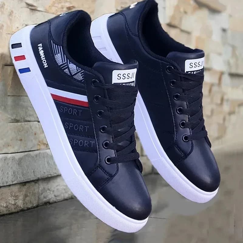 Tênis masculino de verão, calçado casual vulcanizado, leve, respirável, branco, luxuoso, para homens, tênis masculino
