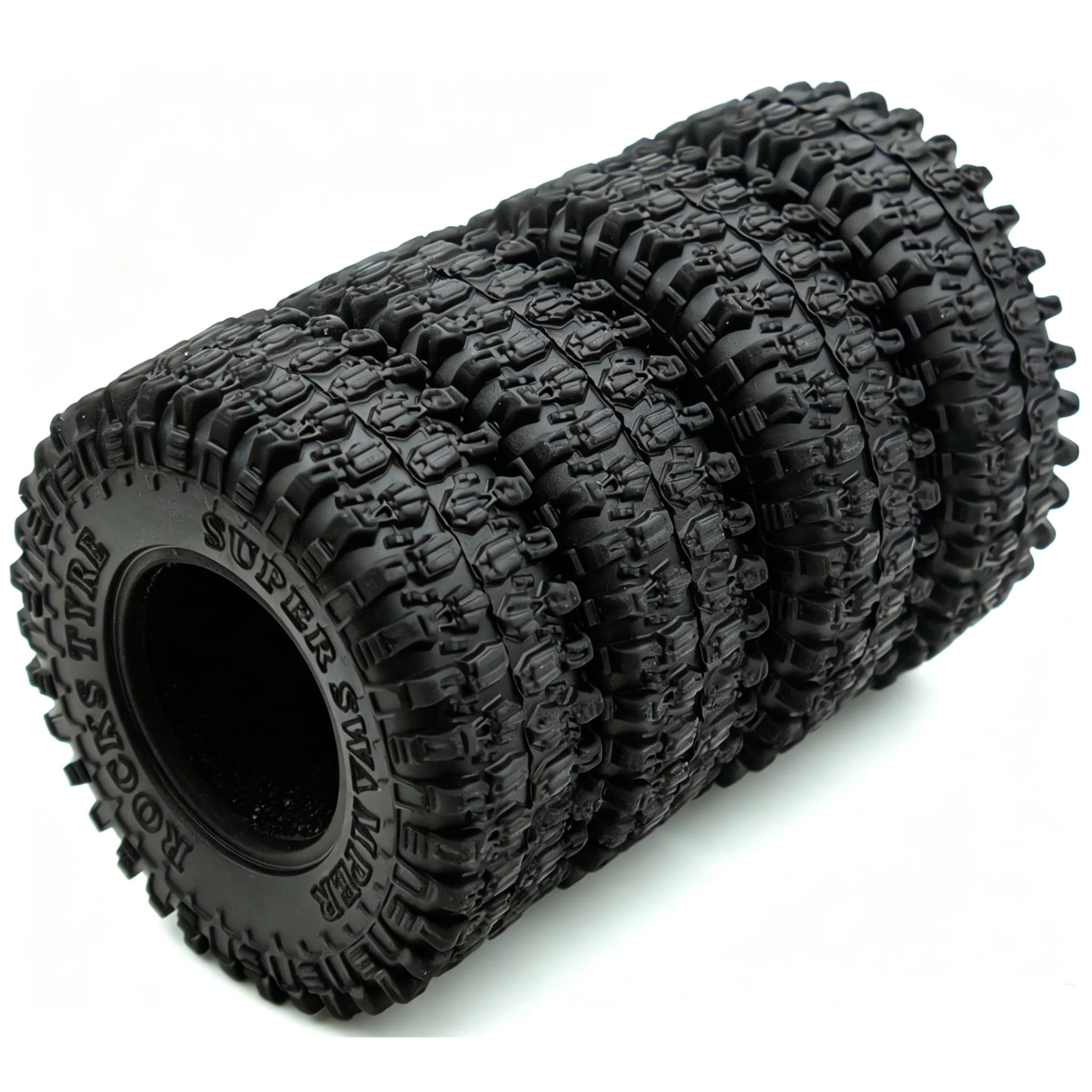 Pneus Macios Adesivos TxxRcss de 1.0 Polegada 52 * 19mm para Rodas TRX-4M SCX24 1/18 1/24, Pneus de Borracha RC de Alta Viscosidade