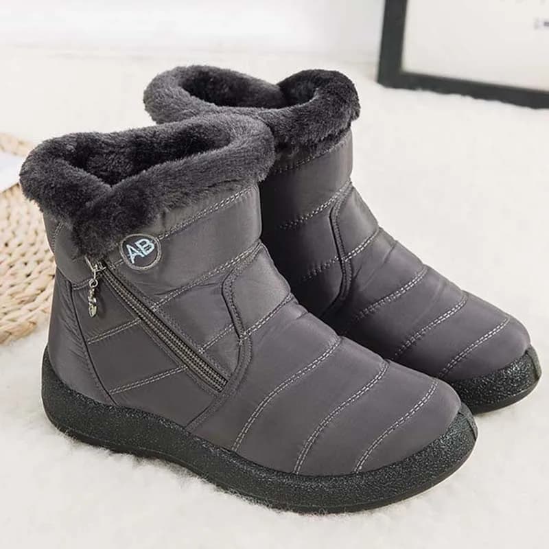 Botas femininas de neve confortáveis botas femininas à prova dwaterproof água sapatos com zíper mulher pele macia botas de inverno botas mujer