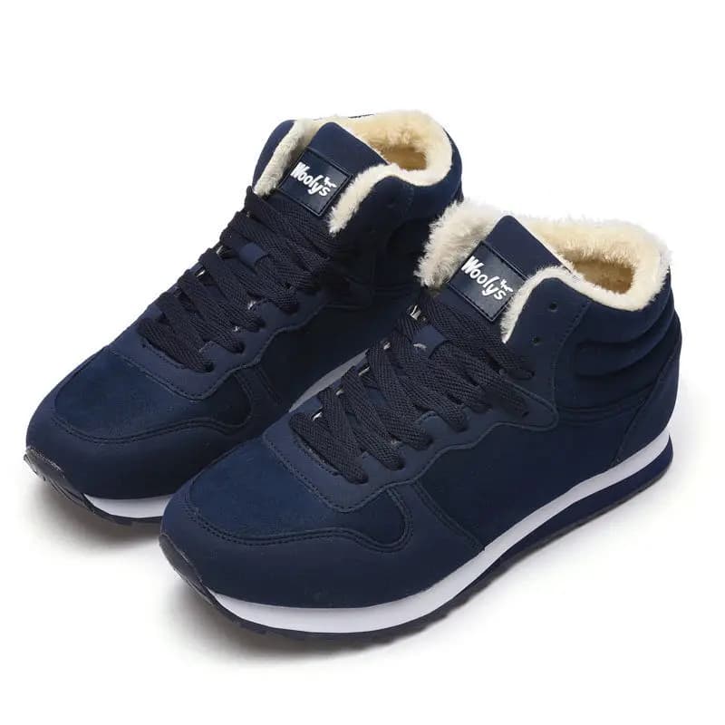 Botas masculinas sapatos de inverno calçados masculinos botas de neve de pele quente tornozelo botas hombre botas de inverno para homens de pelúcia tênis de inverno plus size