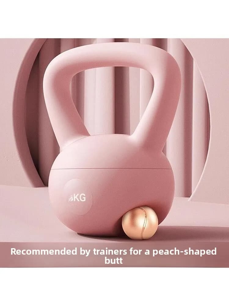 Kettlebell de Fitness Feminino 6kg com Alça Macia para Perda de Peso e Abdômen, Equipamento Profissional para Balançamento Corporal e Emagrecimento
