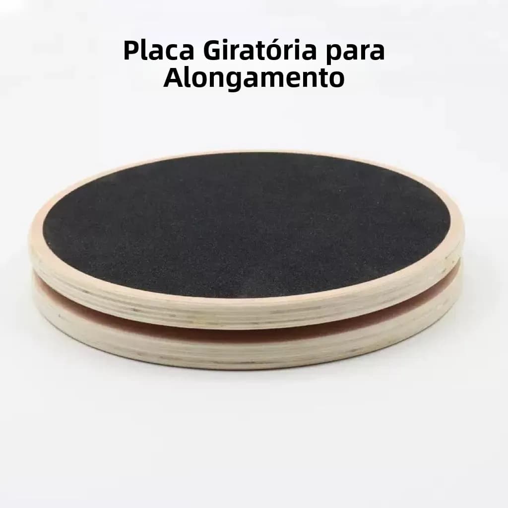 Prancha de Torção de Madeira para Fitness, Disco de Exercício Abdominal, Prancha de Equilíbrio para Academia Doméstica, Placa...