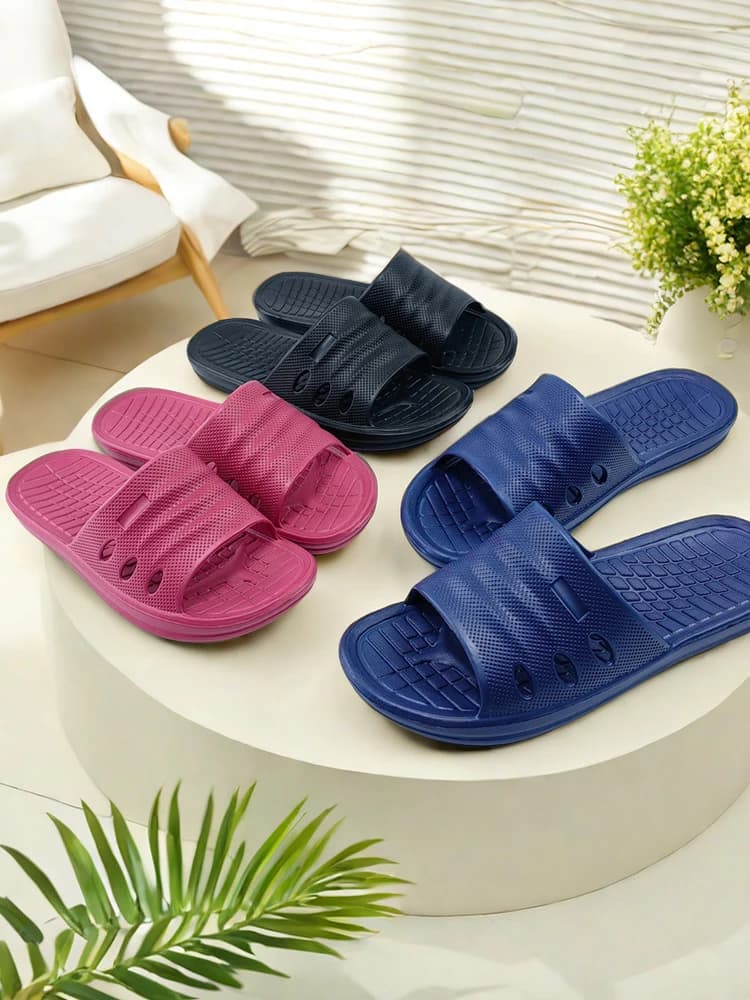 Chinelos de EVA Macios para Homens e Mulheres, Antiderrapantes, Leves, para Banheiro, Uso Interno e Externo, Sandálias de Praia