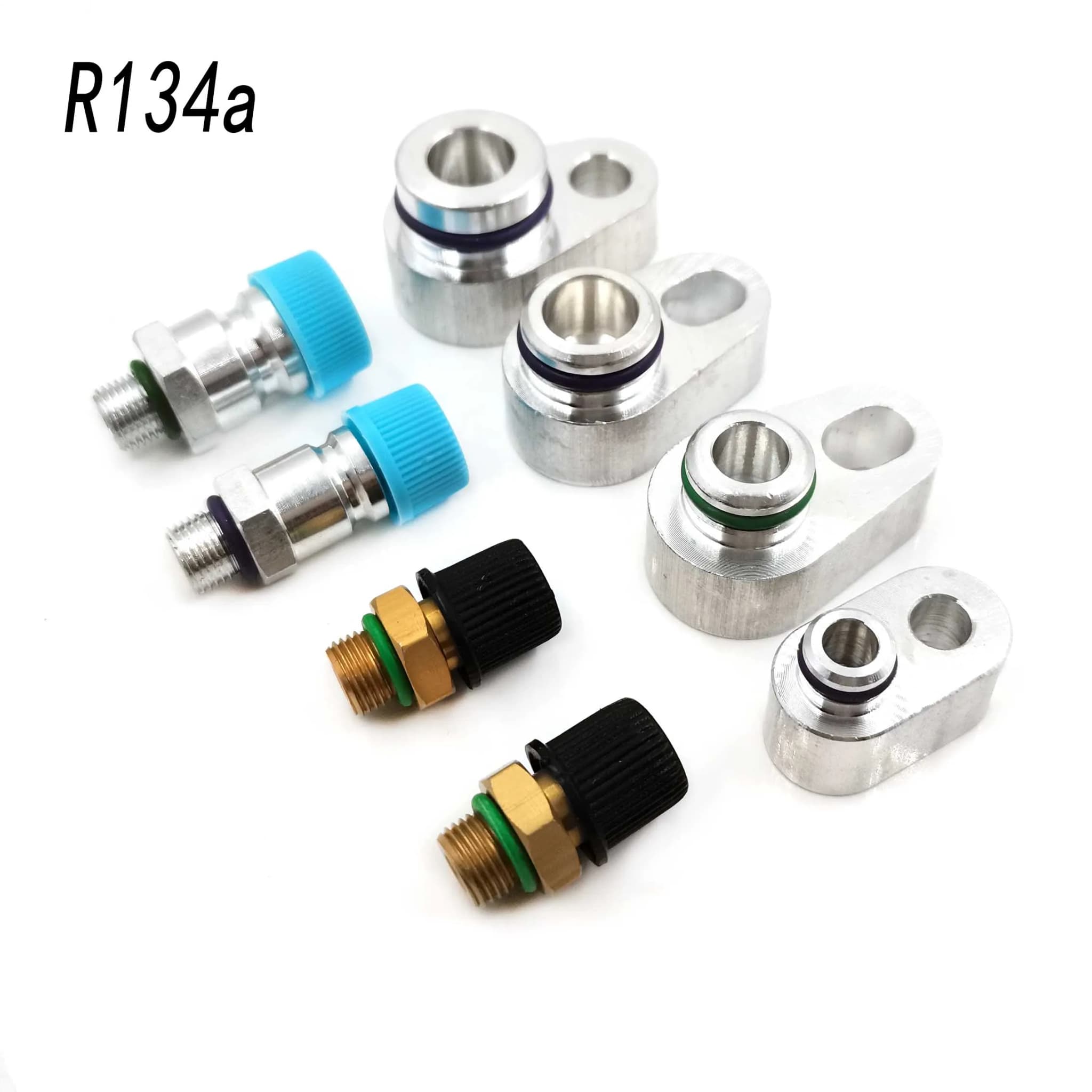 R134a plugue de vazamento ar condicionado do carro para o compressor condensador a/c bomba detecção vazamento conector tubo comum 3/8 1/2 5/8 3/4