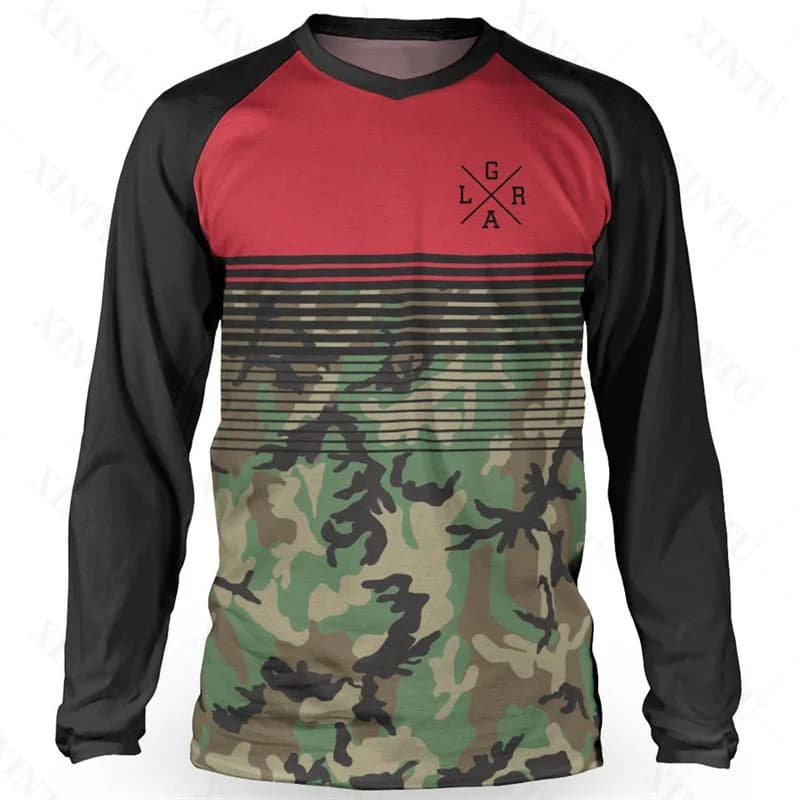 Camisa masculina solta piloto dh motocross downhill terno mtb mountain bike respirável camiseta lgra moletom de manga longa