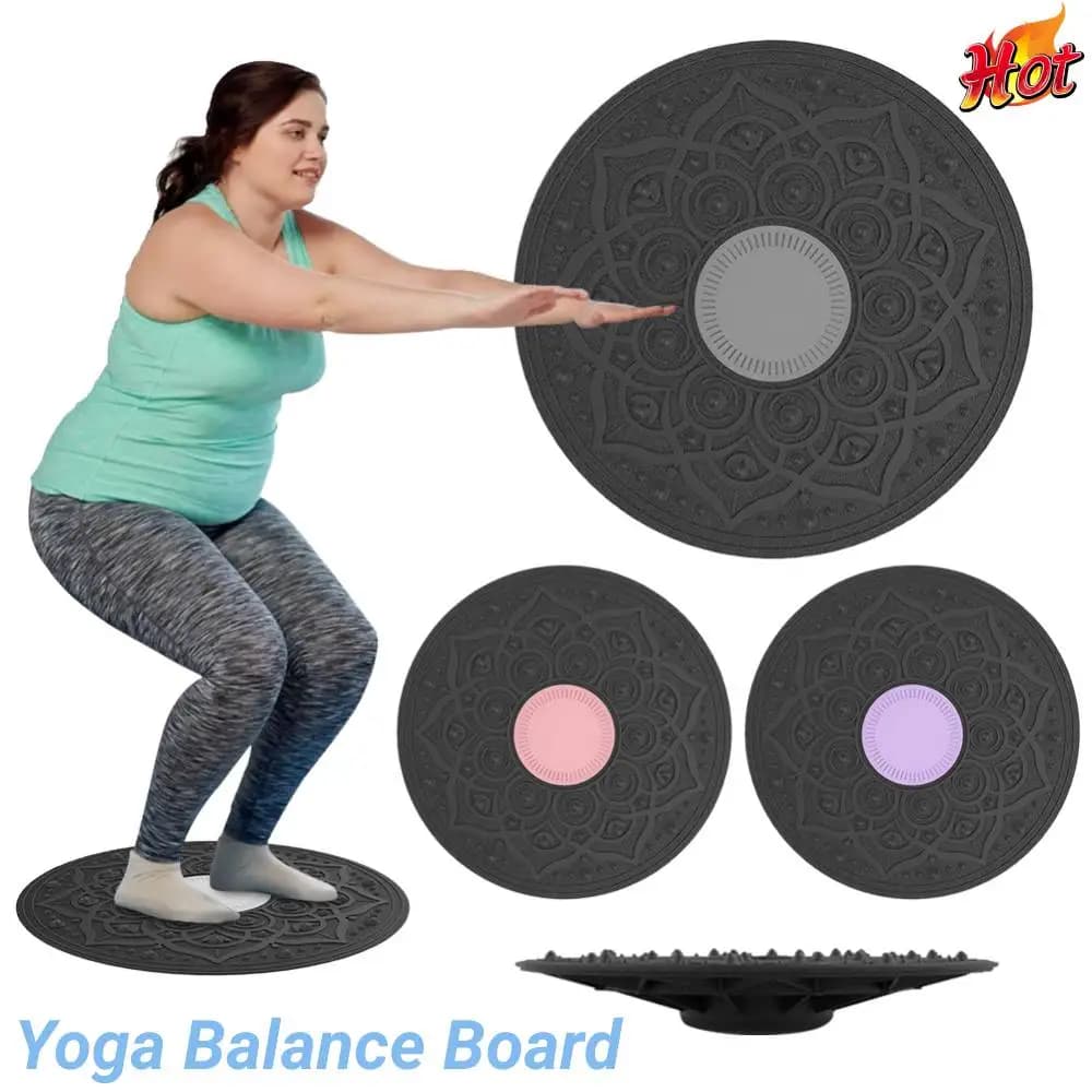 Placa de equilíbrio de yoga oscilação placa de equilíbrio exercitador de treinamento sensorial placa de equilíbrio cintura torção disco equipamentos de fitness em casa