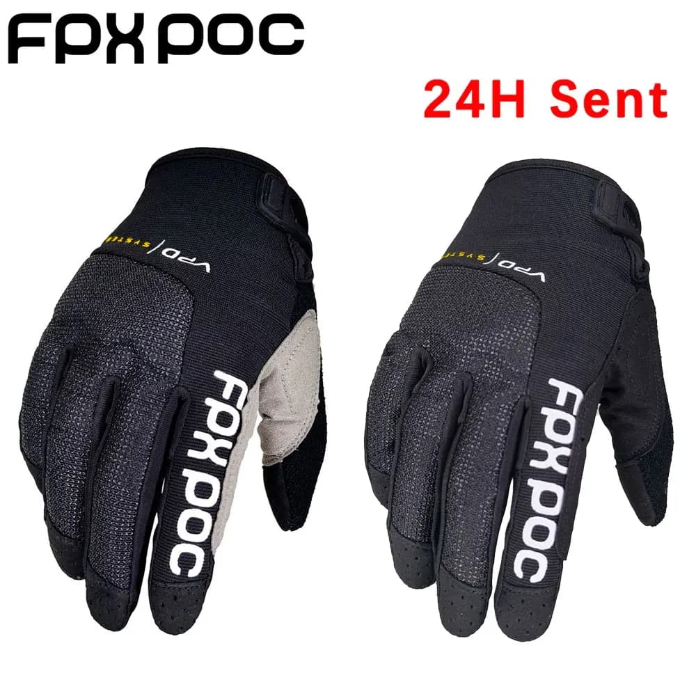 Luvas FPX POC para Motocross com Tela Sensível ao Toque, Luvas de Ciclismo MTB Respiráveis, Enduro, BMX, ATV, Motocicleta, Off-road, Luvas Masculinas